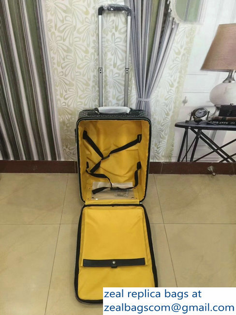 Goyard Trolley Travel Luggage Black
