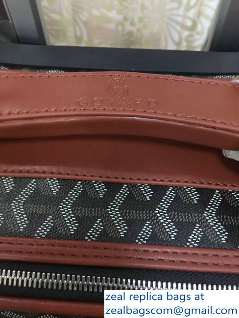 Goyard Trolley Travel Luggage Brown