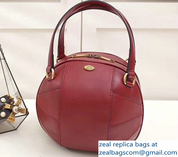 Gucci Basketball Shaped Tote Bag 536110 Red 2018