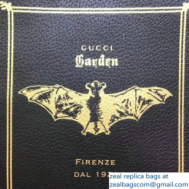 Gucci Bat Garden Tote Bag 513909 Black 2018