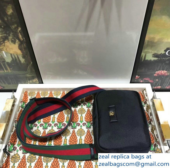 Gucci Black Canvas Shoulder Bag 523323 2018