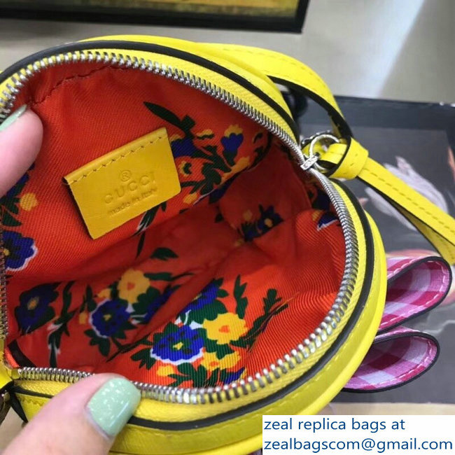 Gucci Children Check Pink Bow GG Messenger Bag 478294 2018