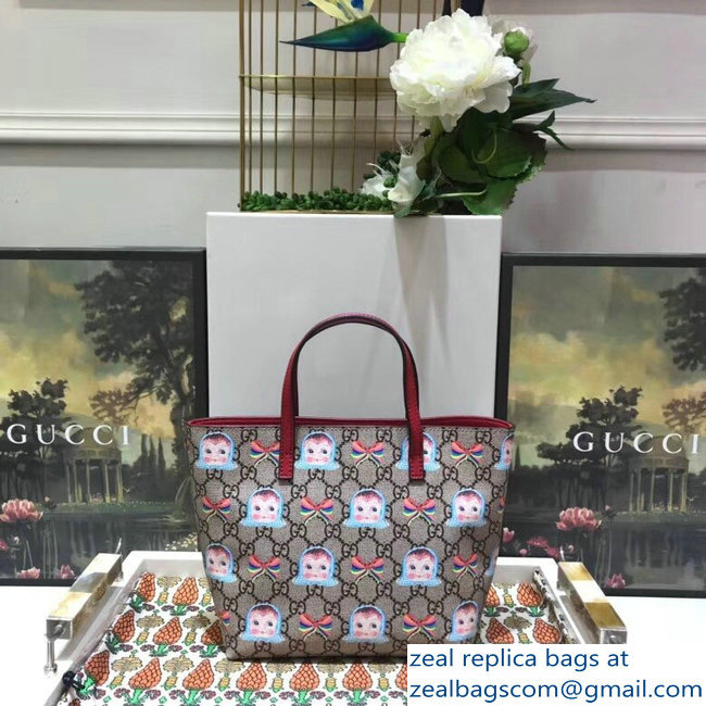 Gucci Children GG Tote Bag 410812 Dolls And Bows 2018 - Click Image to Close