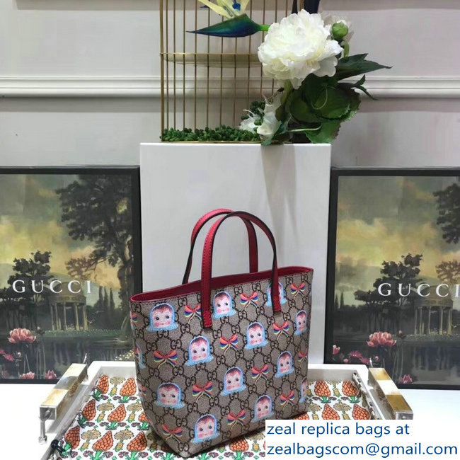 Gucci Children GG Tote Bag 410812 Dolls And Bows 2018