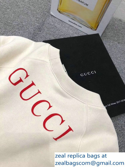 Gucci Cotton Sweatshirt With Manga Print 539088 Off White 2018