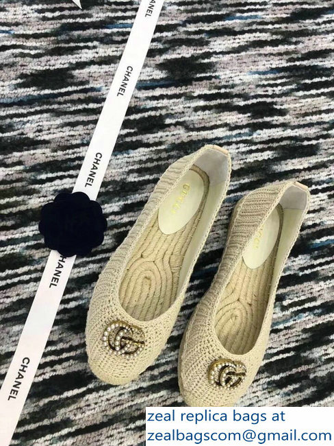 Gucci Crochet Espadrilles 524974 Beige 2018