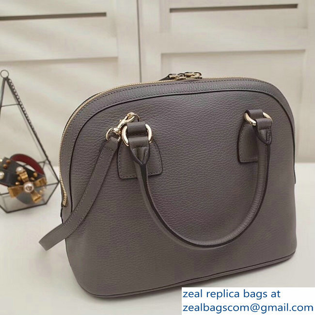 Gucci Dome Interlocking G Charm Convertible Medium Cross Body Bag 449662 Gray - Click Image to Close
