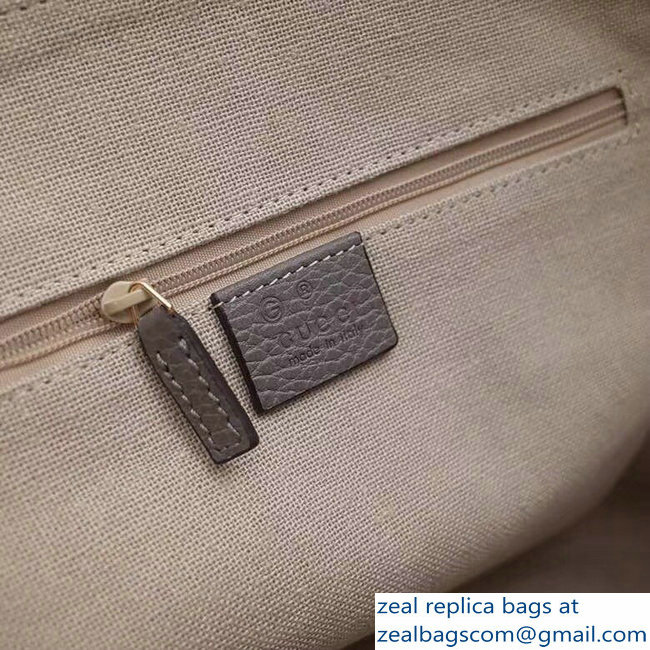 Gucci Dome Interlocking G Charm Convertible Medium Cross Body Bag 449662 Gray