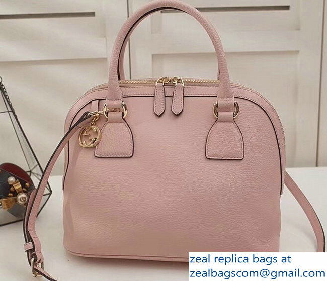 Gucci Dome Interlocking G Charm Convertible Medium Cross Body Bag 449662 Light Pink - Click Image to Close