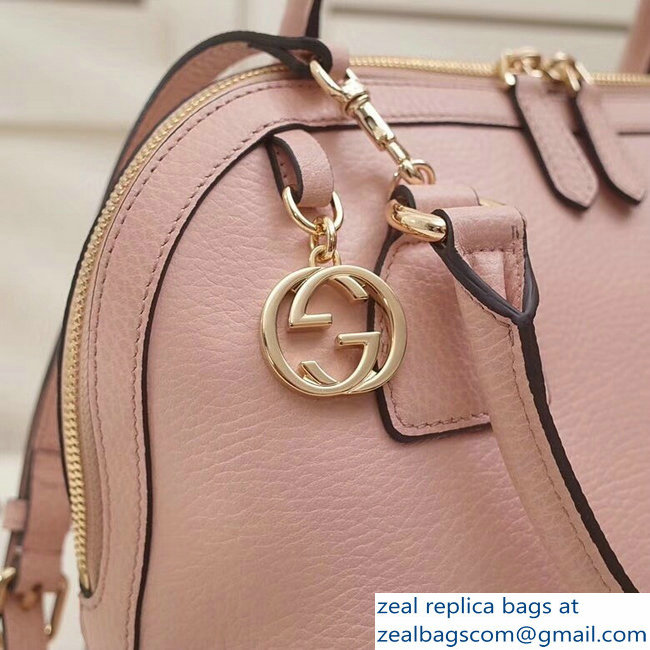 Gucci Dome Interlocking G Charm Convertible Medium Cross Body Bag 449662 Light Pink