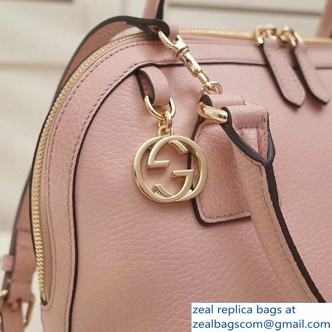 Gucci Dome Interlocking G Charm Convertible Medium Cross Body Bag 449662 Light Pink - Click Image to Close