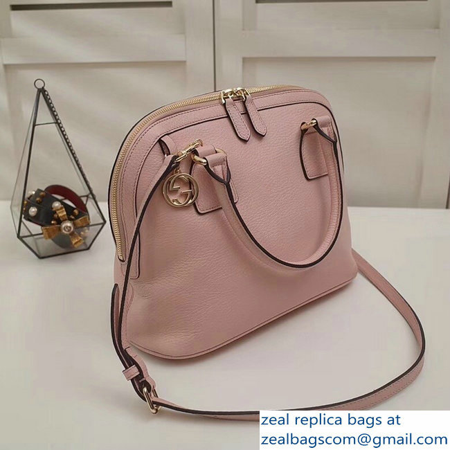 Gucci Dome Interlocking G Charm Convertible Medium Cross Body Bag 449662 Light Pink - Click Image to Close