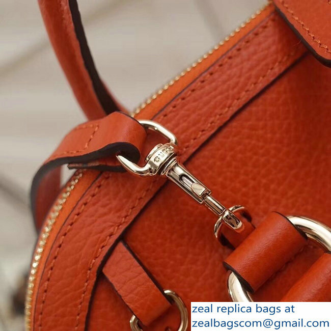 Gucci Dome Interlocking G Charm Convertible Medium Cross Body Bag 449662 Orange