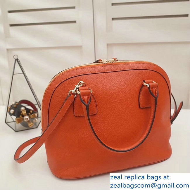 Gucci Dome Interlocking G Charm Convertible Medium Cross Body Bag 449662 Orange