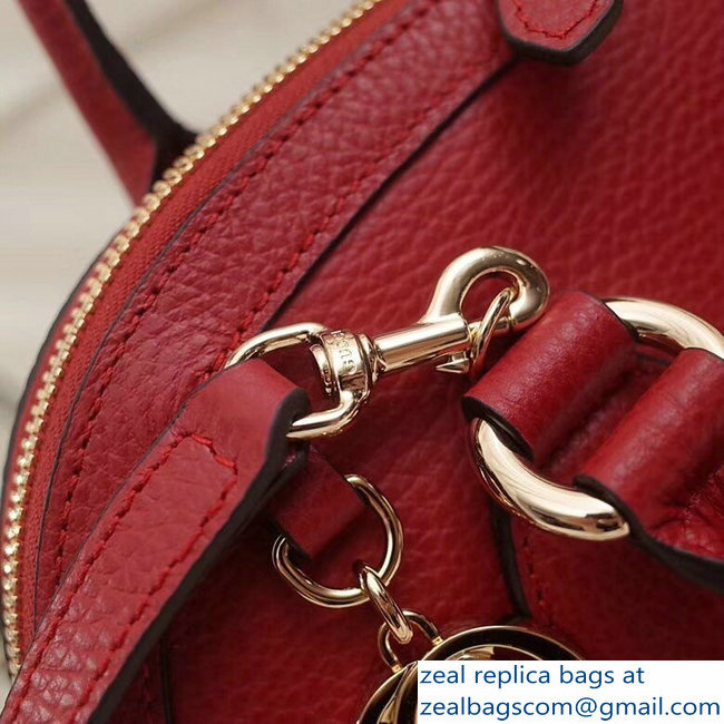Gucci Dome Interlocking G Charm Convertible Medium Cross Body Bag 449662 Red - Click Image to Close