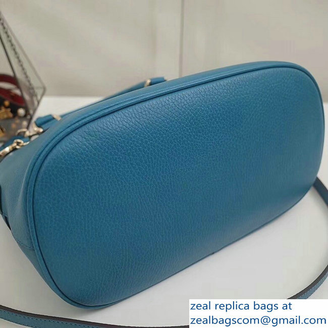 Gucci Dome Interlocking G Charm Convertible Medium Cross Body Bag 449662 Turquoise