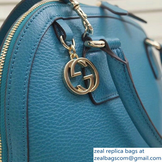 Gucci Dome Interlocking G Charm Convertible Medium Cross Body Bag 449662 Turquoise