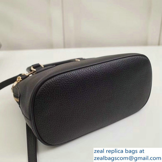 Gucci Dome Interlocking G Charm Convertible Mini Cross Body Bag 449661 Black
