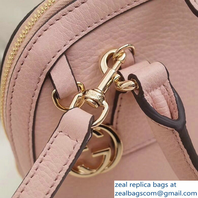 Gucci Dome Interlocking G Charm Convertible Mini Cross Body Bag 449661 Light Pink - Click Image to Close