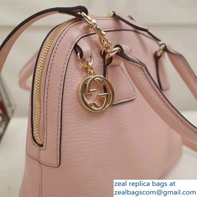 Gucci Dome Interlocking G Charm Convertible Mini Cross Body Bag 449661 Light Pink - Click Image to Close