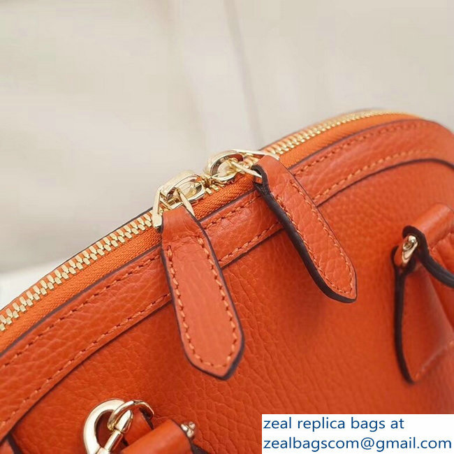 Gucci Dome Interlocking G Charm Convertible Mini Cross Body Bag 449661 Orange - Click Image to Close