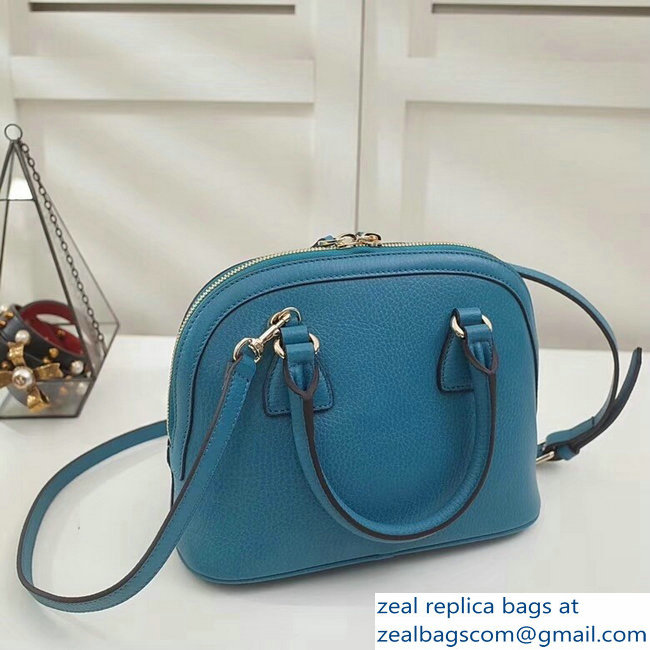 Gucci Dome Interlocking G Charm Convertible Mini Cross Body Bag 449661 Turquoise - Click Image to Close