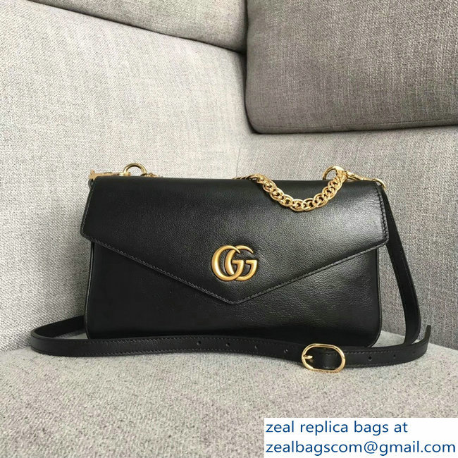 Gucci Double G And Feline Head With Crystals Medium Double Shoulder Bag 524822 Green/Black 2018 - Click Image to Close