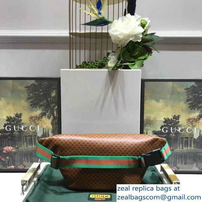 Gucci GG Leather Gucci-Dapper Dan Belt Bag 536416 Brown 2018