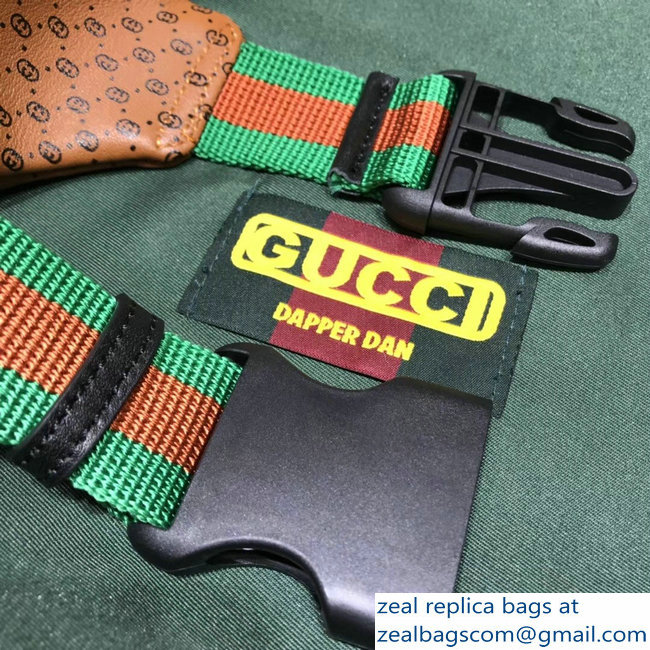 Gucci GG Leather Gucci-Dapper Dan Belt Bag 536416 Brown 2018 - Click Image to Close