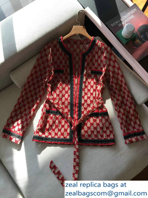 Gucci GG Macrame Oversized Jacket 512931 2018