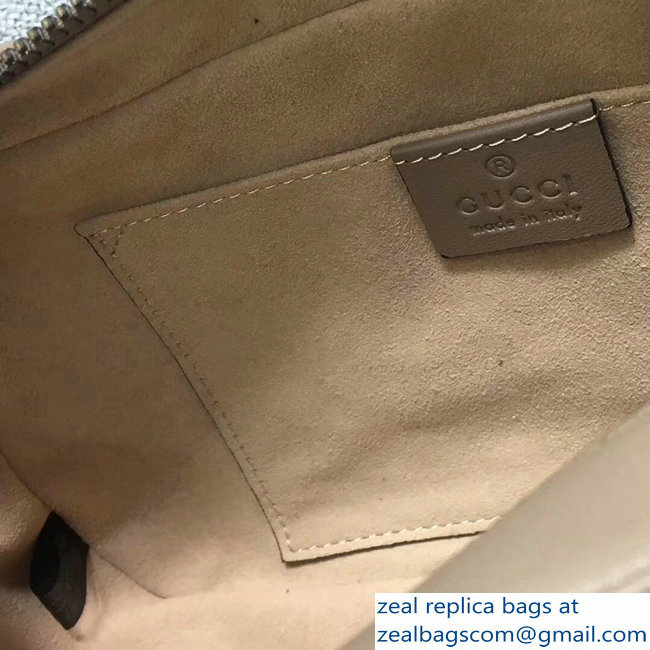 Gucci GG Marmont Chevron Shoulder Small Bag 447632 Nude
