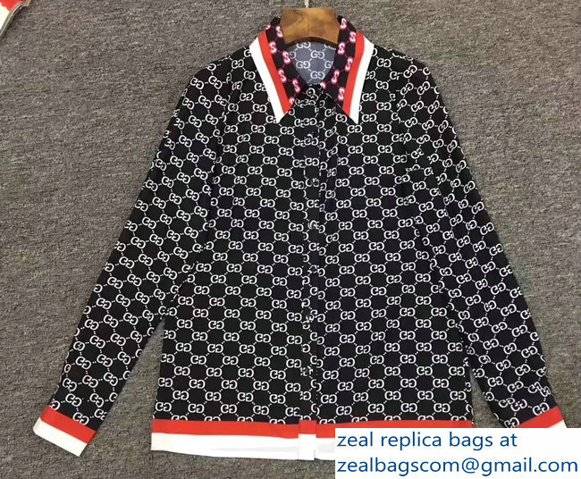 Gucci GG Shirt Black 2018 - Click Image to Close