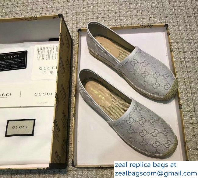 Gucci GG Supreme Canvas Espadrilles White