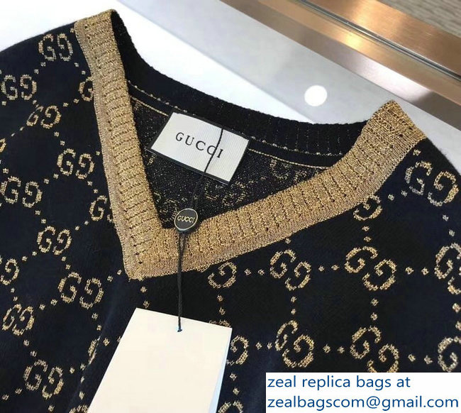Gucci GG Sweater Black/Gold 2018