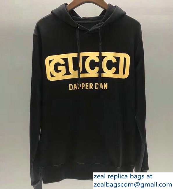 Gucci Gucci-Dapper Dan Sweatshirt 475374 Black 2018 - Click Image to Close