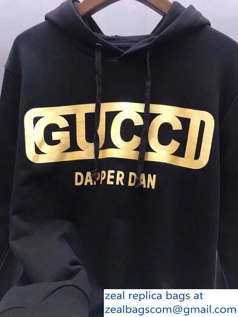 Gucci Gucci-Dapper Dan Sweatshirt 475374 Black 2018 - Click Image to Close