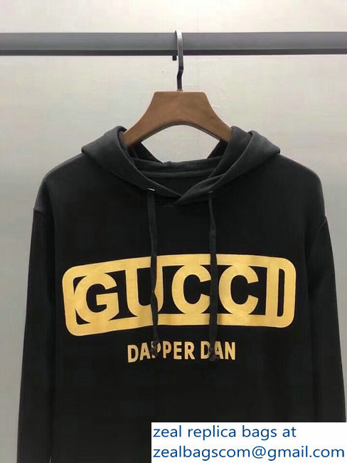 Gucci Gucci-Dapper Dan Sweatshirt 475374 Black 2018 - Click Image to Close