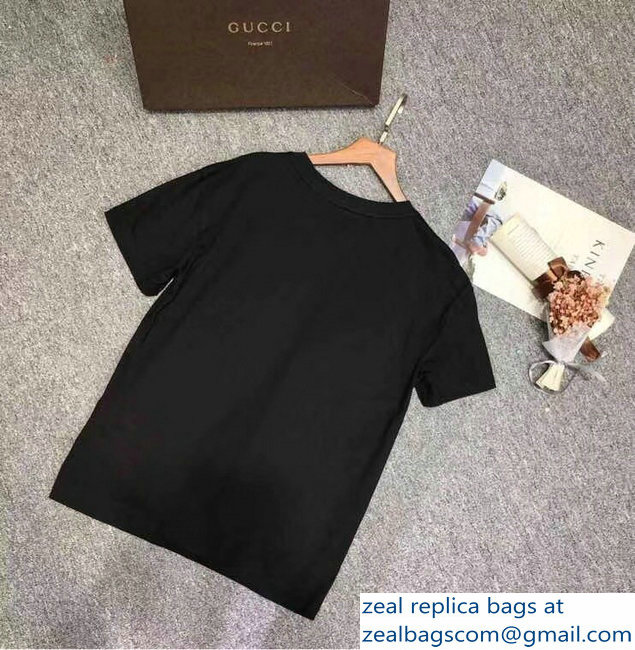 Gucci Gucci-Dapper Dan T-shirt Black 2018 - Click Image to Close