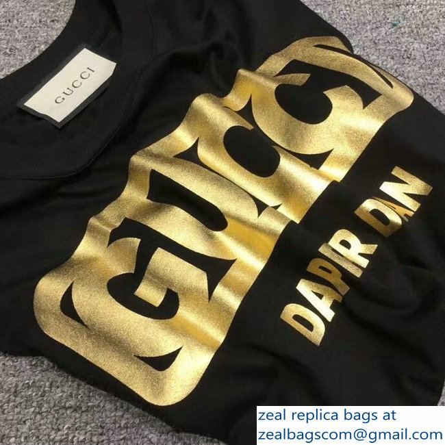 Gucci Gucci-Dapper Dan T-shirt Black 2018