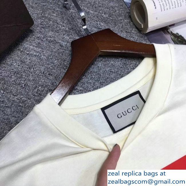 Gucci Gucci-Dapper Dan T-shirt White 2018 - Click Image to Close