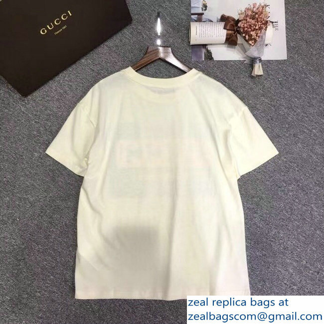 Gucci Gucci-Dapper Dan T-shirt White 2018 - Click Image to Close