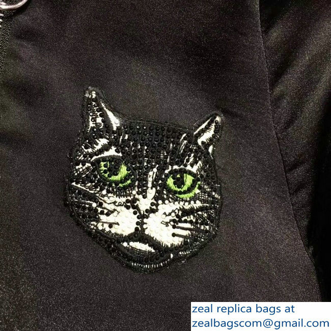 Gucci Guccify Cat Black Jacket 2018