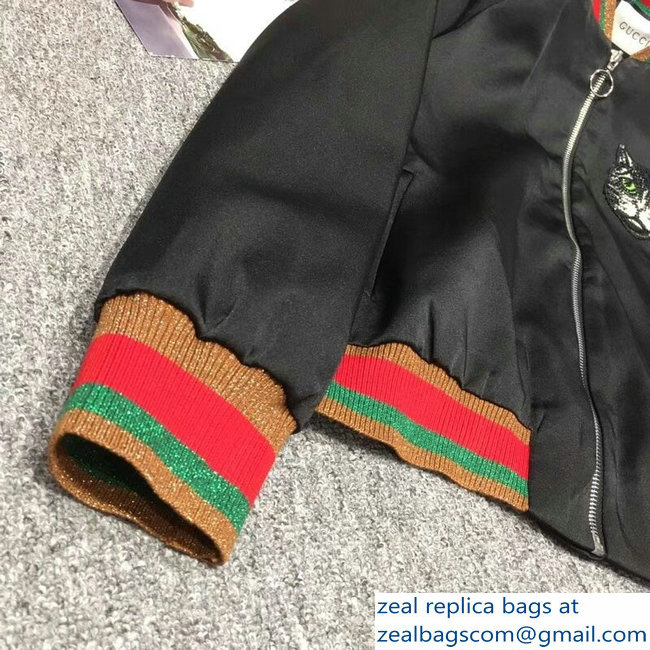 Gucci Guccify Cat Black Jacket 2018