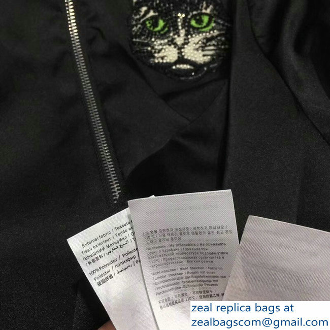 Gucci Guccify Cat Black Jacket 2018 - Click Image to Close