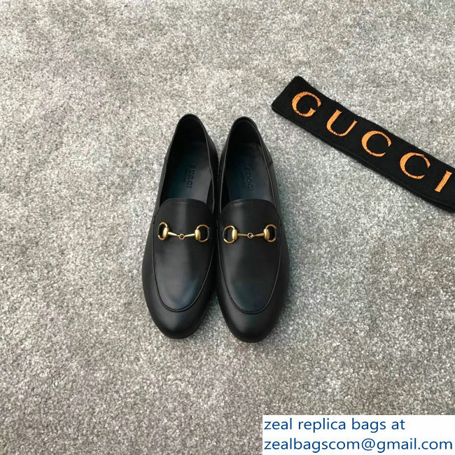 Gucci Horsebit Leather Loafer All Black