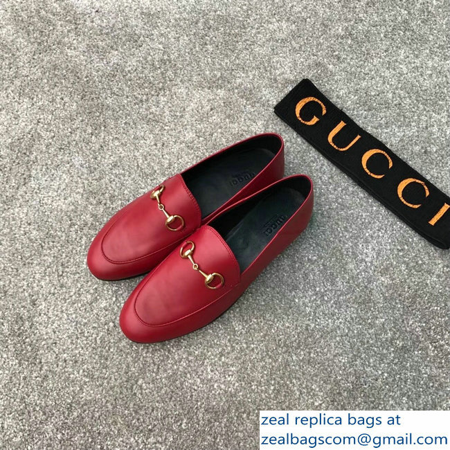 Gucci Horsebit Leather Loafer Red/Black