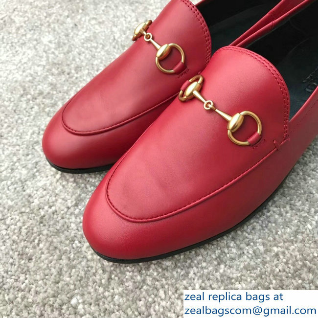 Gucci Horsebit Leather Loafer Red/Black