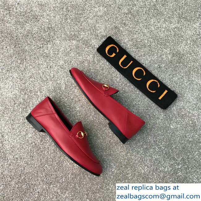 Gucci Horsebit Leather Loafer Red/Black