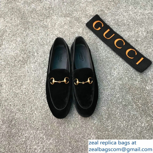 Gucci Horsebit Leather Loafer Velvet Black - Click Image to Close