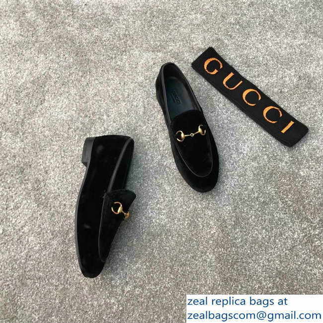 Gucci Horsebit Leather Loafer Velvet Black - Click Image to Close